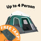Small-Sized 2 Step Cabin Tent (Up To 4 Person).