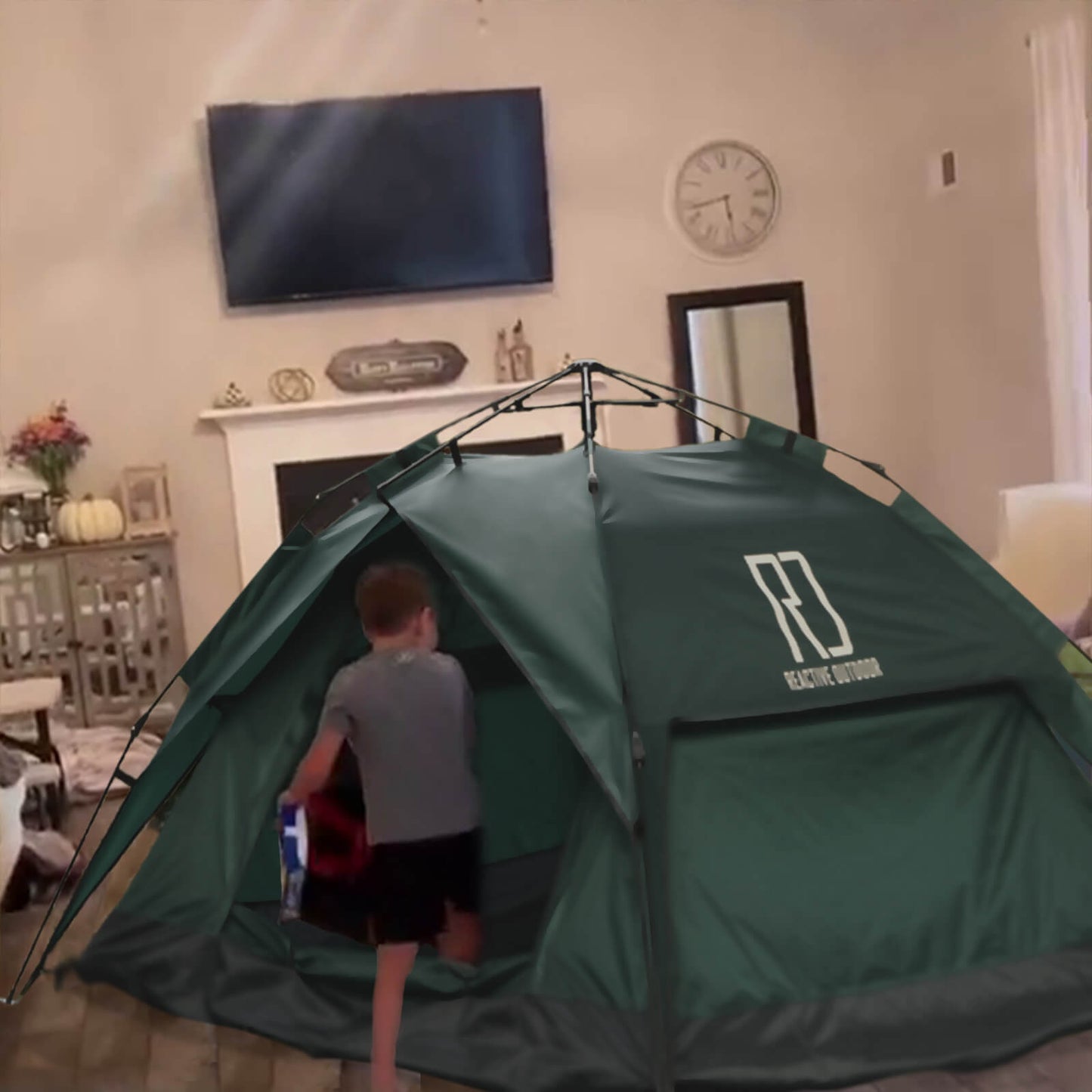 1 Large-Sized + 1 Small-Sized 3 Secs Tent (Family Bundle, US)