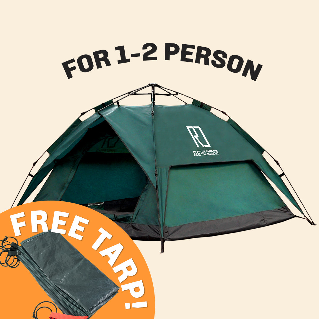 Small-Sized 3 Secs Tent + FREE Camping Tarp (For 1-2 Person, AU)