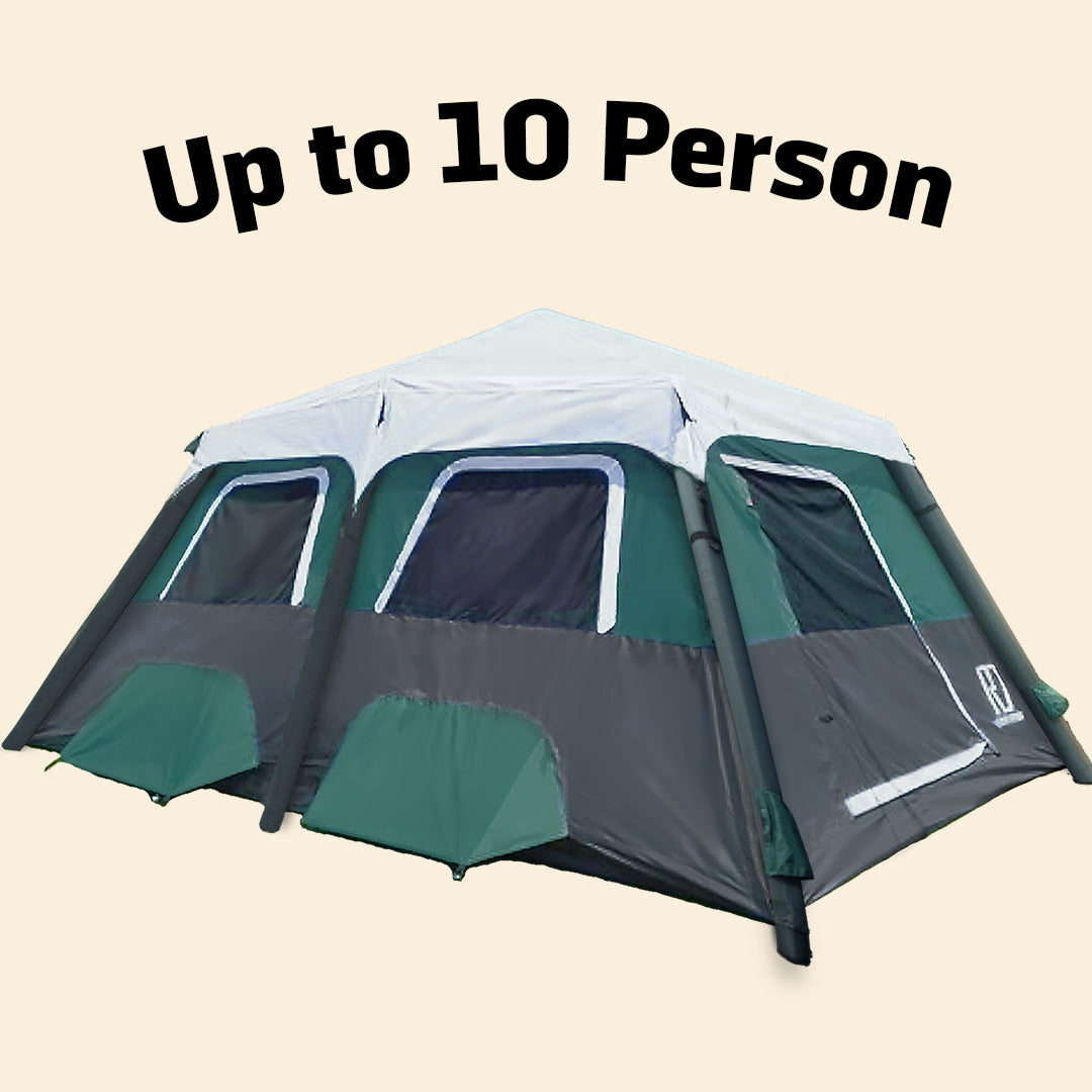Extra Large-Sized 2 Step Cabin Tent (Up To 10 Person).