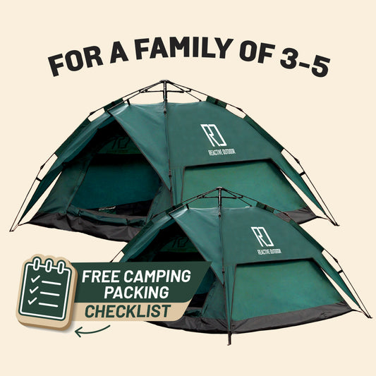 1 Small-Sized + 1 Large-Sized 3Secs Tent (Family Package, UK)