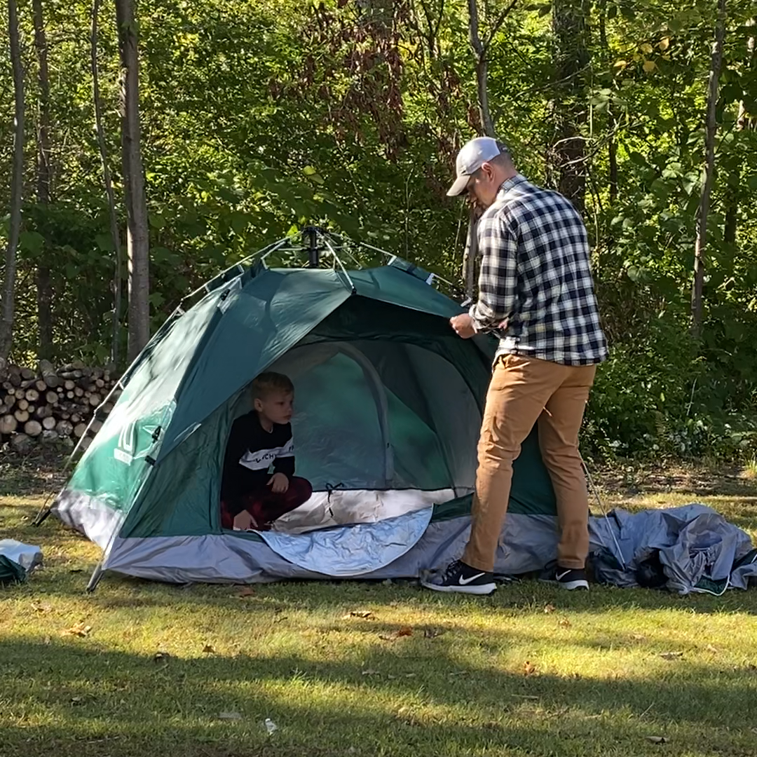 Large-Sized 3 Secs Tent (Comfortable for 3 Adults, CA)